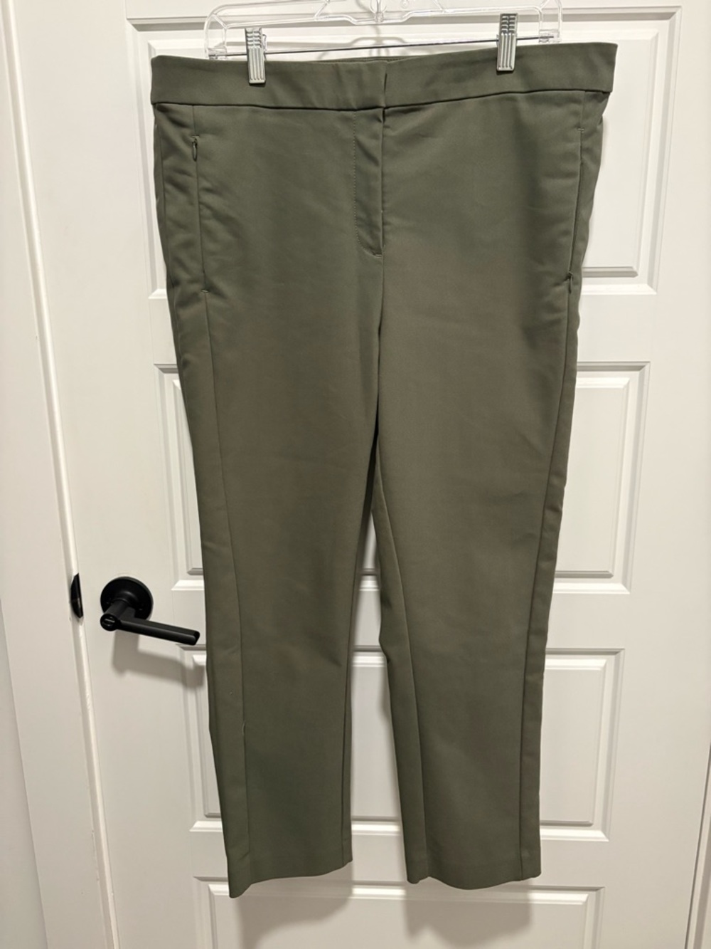 LOFT Olive Green Cropped Dress Pants